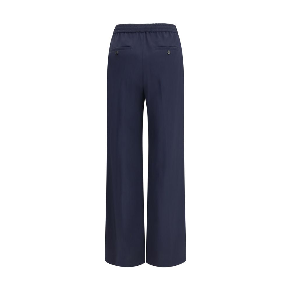 Max Mara Blue Wool Oves Aries Casual Pants Max Mara