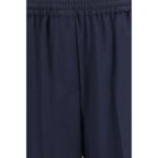 Max Mara Blue Wool Oves Aries Casual Pants Max Mara