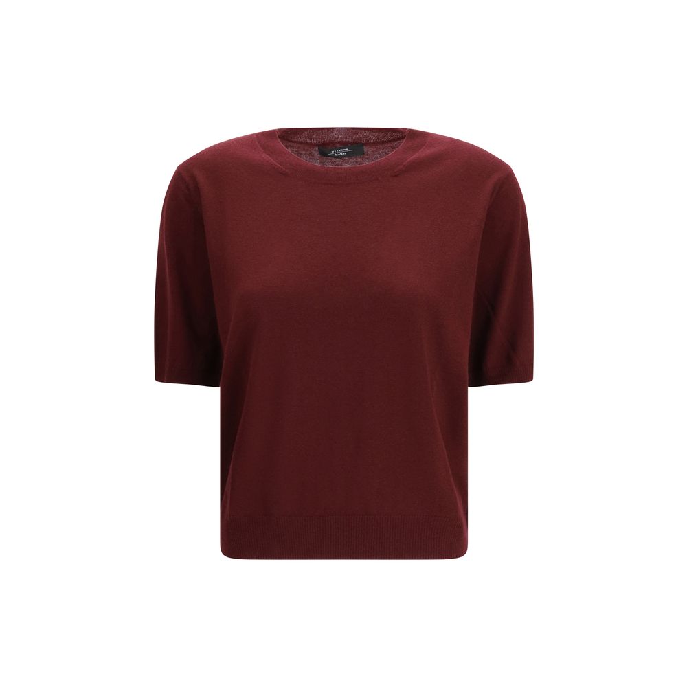 Max Mara Bordeaux Wool Oves Aries T-Shirt Max Mara