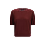 Max Mara Bordeaux Wool Oves Aries T-Shirt Max Mara