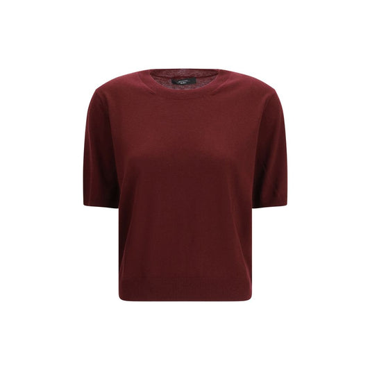 Max Mara Bordeaux Wool Oves Aries T-Shirt Max Mara