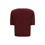 Max Mara Bordeaux Wool Oves Aries T-Shirt Max Mara