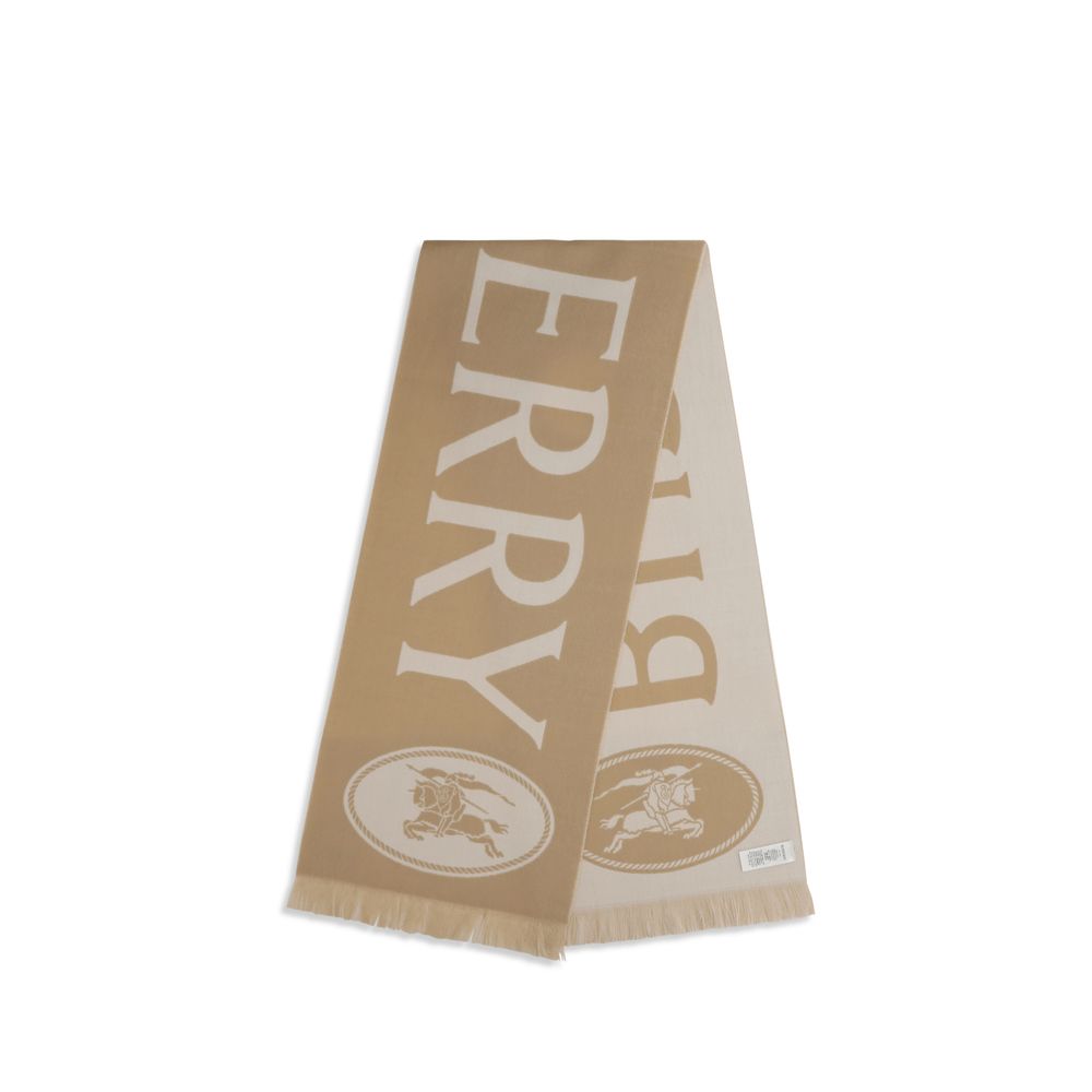 Burberry Beige Wool Oves Aries Scarf - Eljoys Fashion 