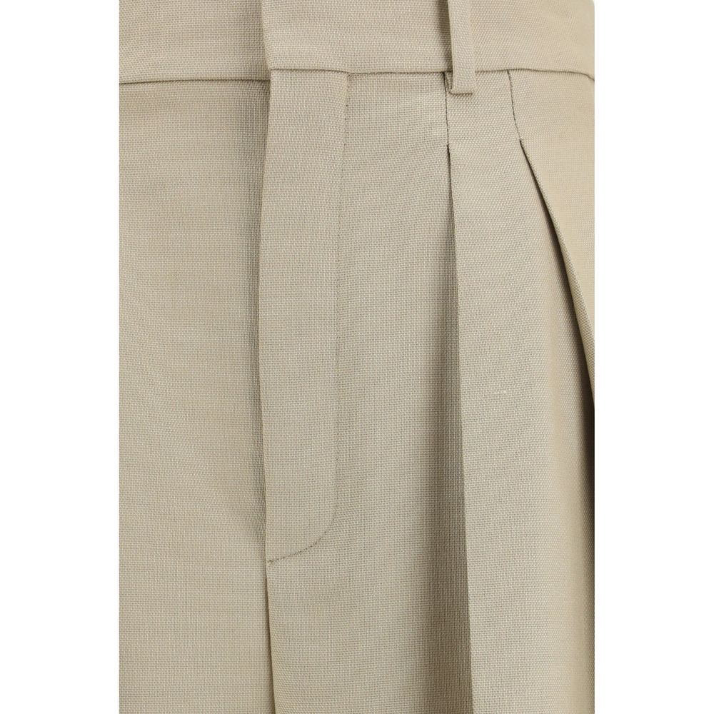 Saint Laurent Beige Wool Oves Aries Dress Pants Saint Laurent