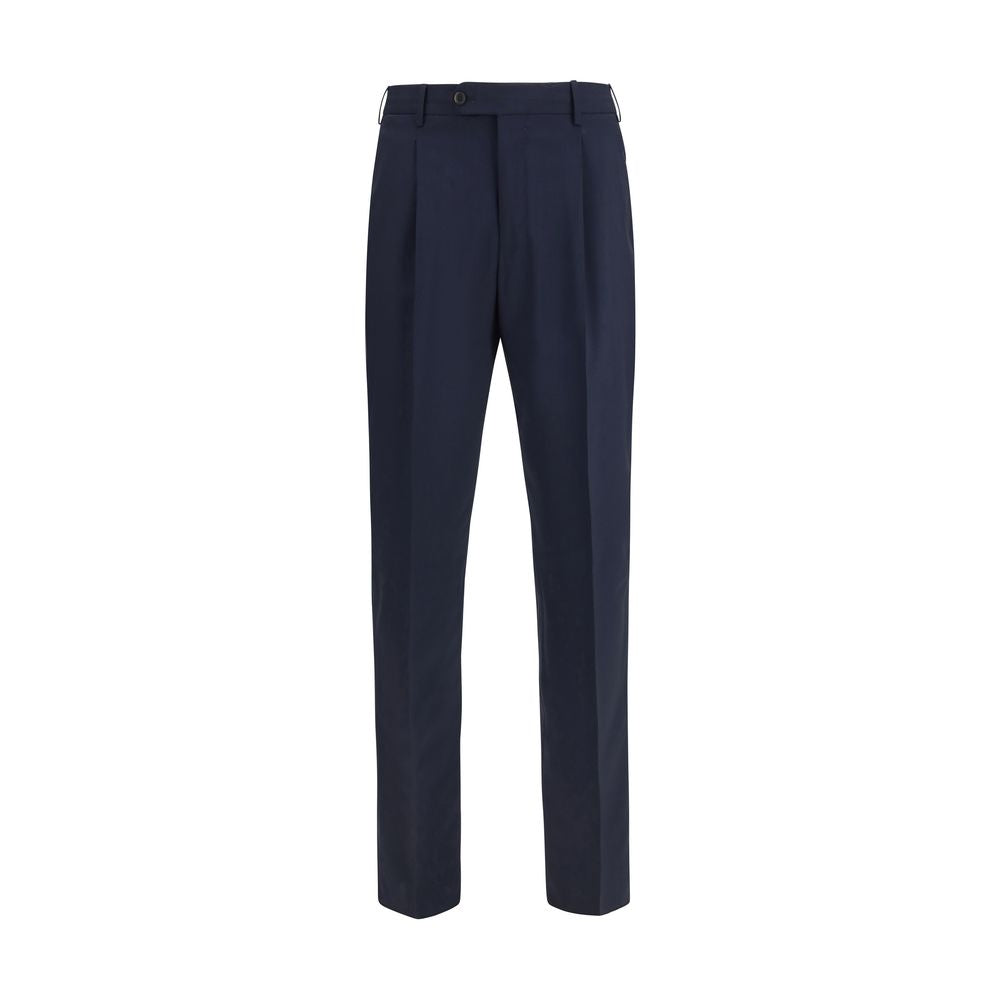 PT Torino Blue Wool Oves Aries Casual Pants PT Torino