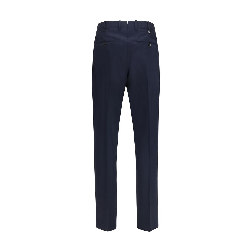 PT Torino Blue Wool Oves Aries Casual Pants PT Torino