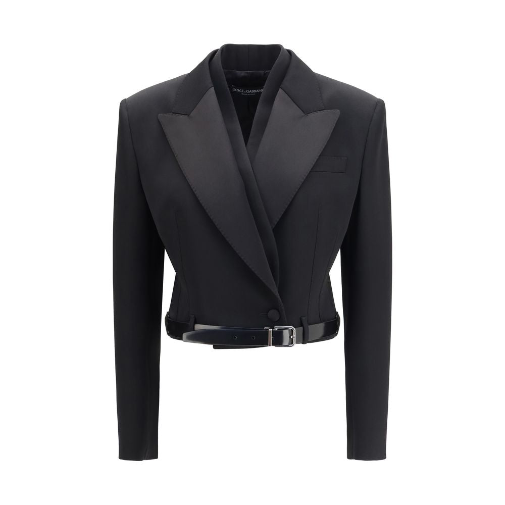 Dolce & Gabbana Black Wool Oves Aries Jacket Dolce & Gabbana