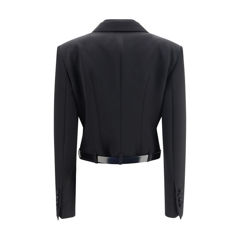 Dolce & Gabbana Black Wool Oves Aries Jacket Dolce & Gabbana