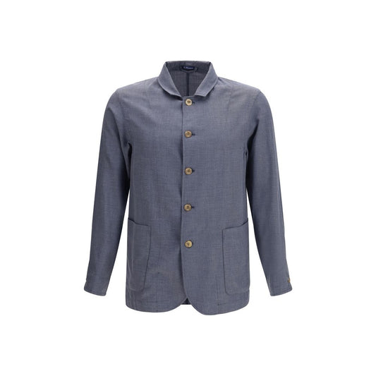 Finamore Gray Wool Oves Aries Jacket Finamore