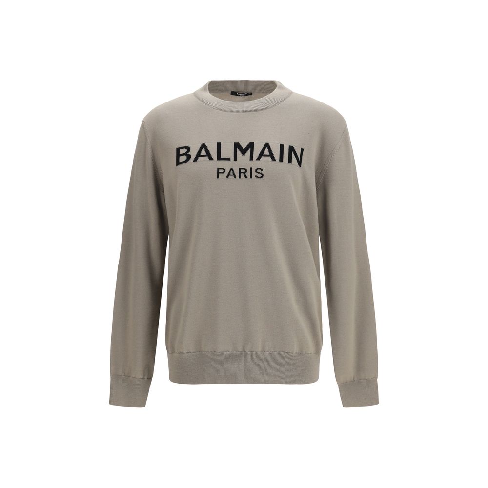 Balmain Bicolor Wool Oves Aries Sweatshirt Balmain