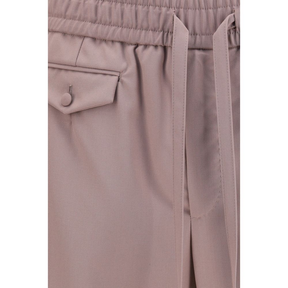 Dolce & Gabbana Brown Wool Oves Aries Joggers Workout Pants Dolce & Gabbana