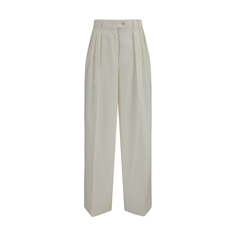 Calvin Klein White Wool Oves Aries Casual Pants Calvin Klein