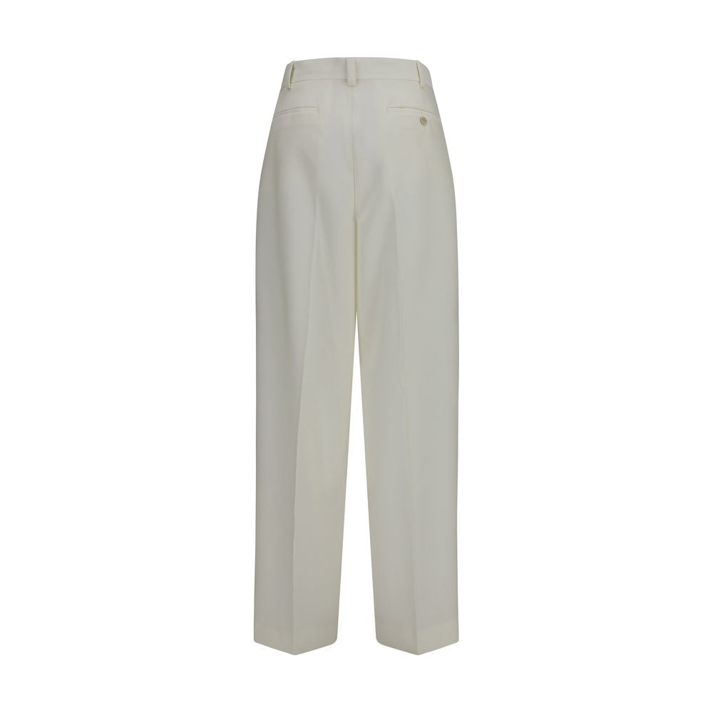 Calvin Klein White Wool Oves Aries Casual Pants Calvin Klein