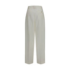 Calvin Klein White Wool Oves Aries Casual Pants Calvin Klein