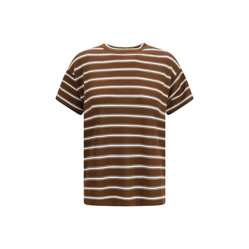 Brunello Cucinelli Beige Wool Oves Aries T-Shirt Brunello Cucinelli