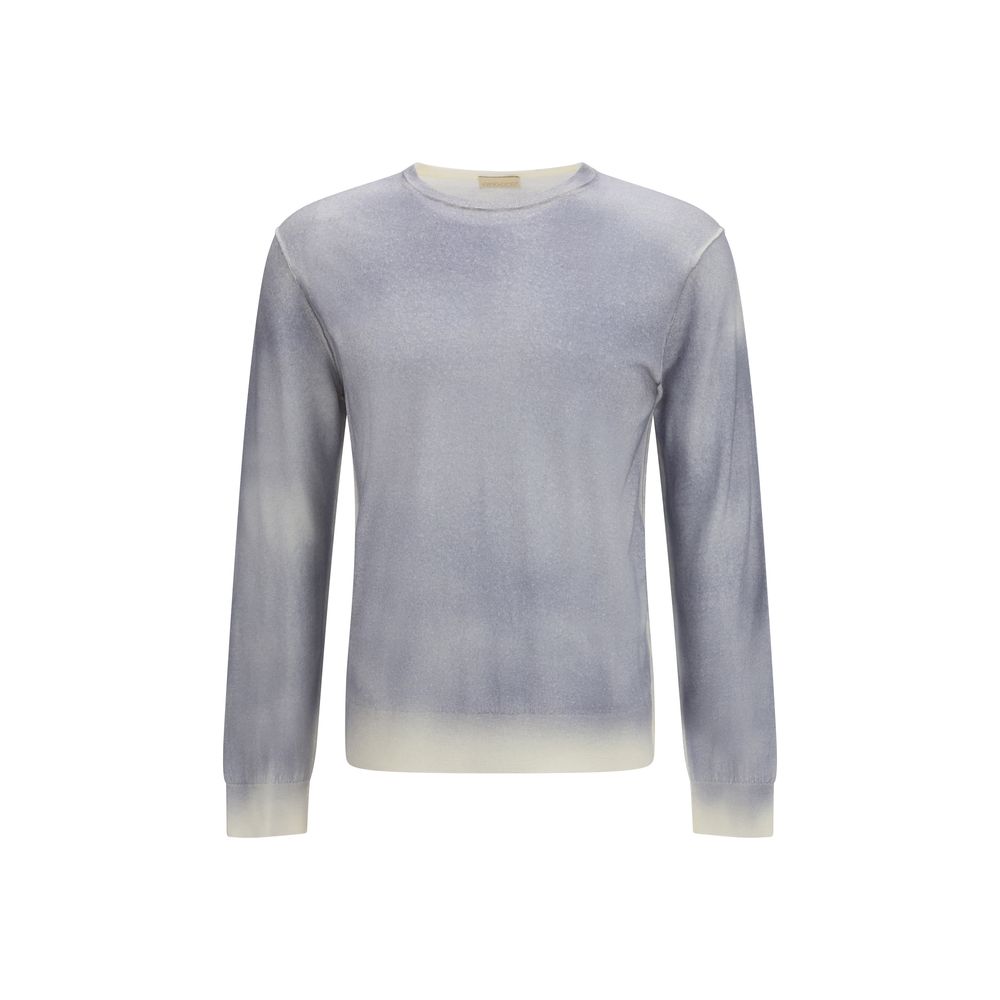Aragona Cashmere Gray Wool Oves Aries Sweatshirt Aragona Cashmere