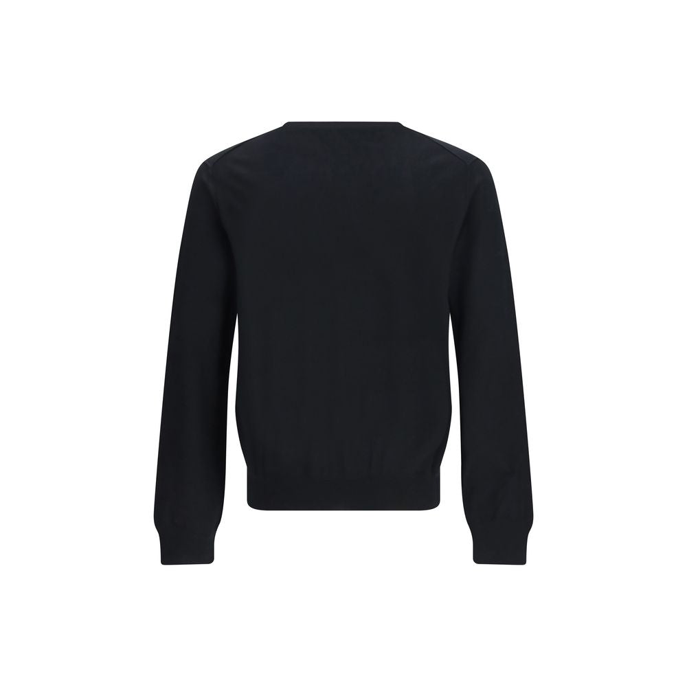 Aragona Cashmere Black Wool Oves Aries Sweatshirt Aragona Cashmere