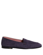Dolce & Gabbana Violet Velvet Slip On Men Flats Loafers Shoes Dolce & Gabbana