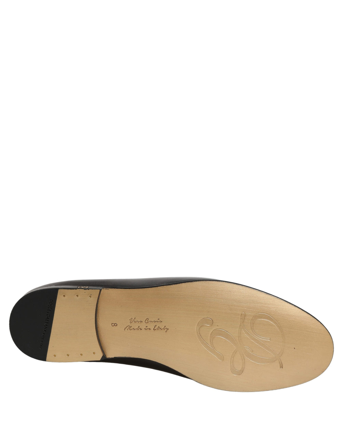 Dolce & Gabbana Silver Leather DG Logo Slip On Loafers Shoes Dolce & Gabbana