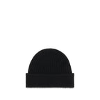 Burberry Black Wool Oves Aries Beanie Burberry
