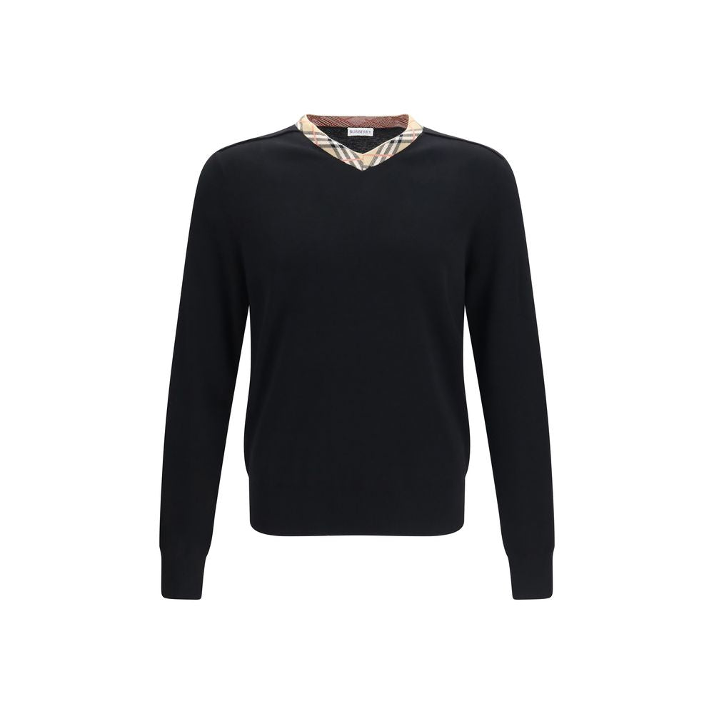 Burberry Black Wool Oves Aries Sweatshirt Burberry