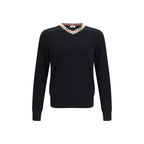 Burberry Black Wool Oves Aries Sweatshirt Burberry
