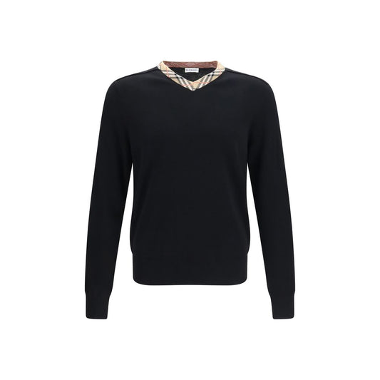 Burberry Black Wool Oves Aries Sweatshirt Burberry