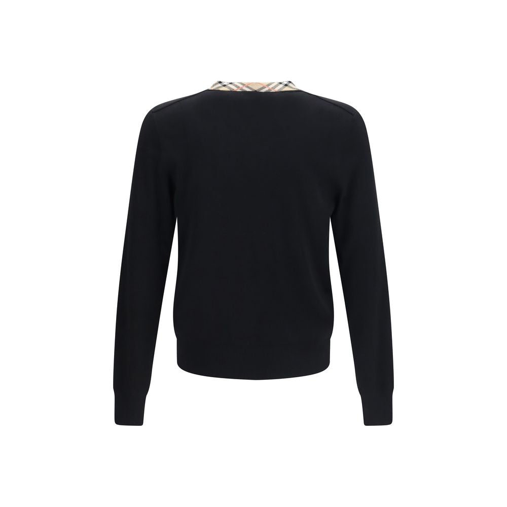 Burberry Black Wool Oves Aries Sweatshirt Burberry