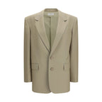 Saint Laurent Beige Wool Oves Aries Blazer