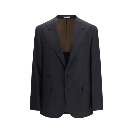 Brunello Cucinelli Black Wool Oves Aries Jacket Brunello Cucinelli