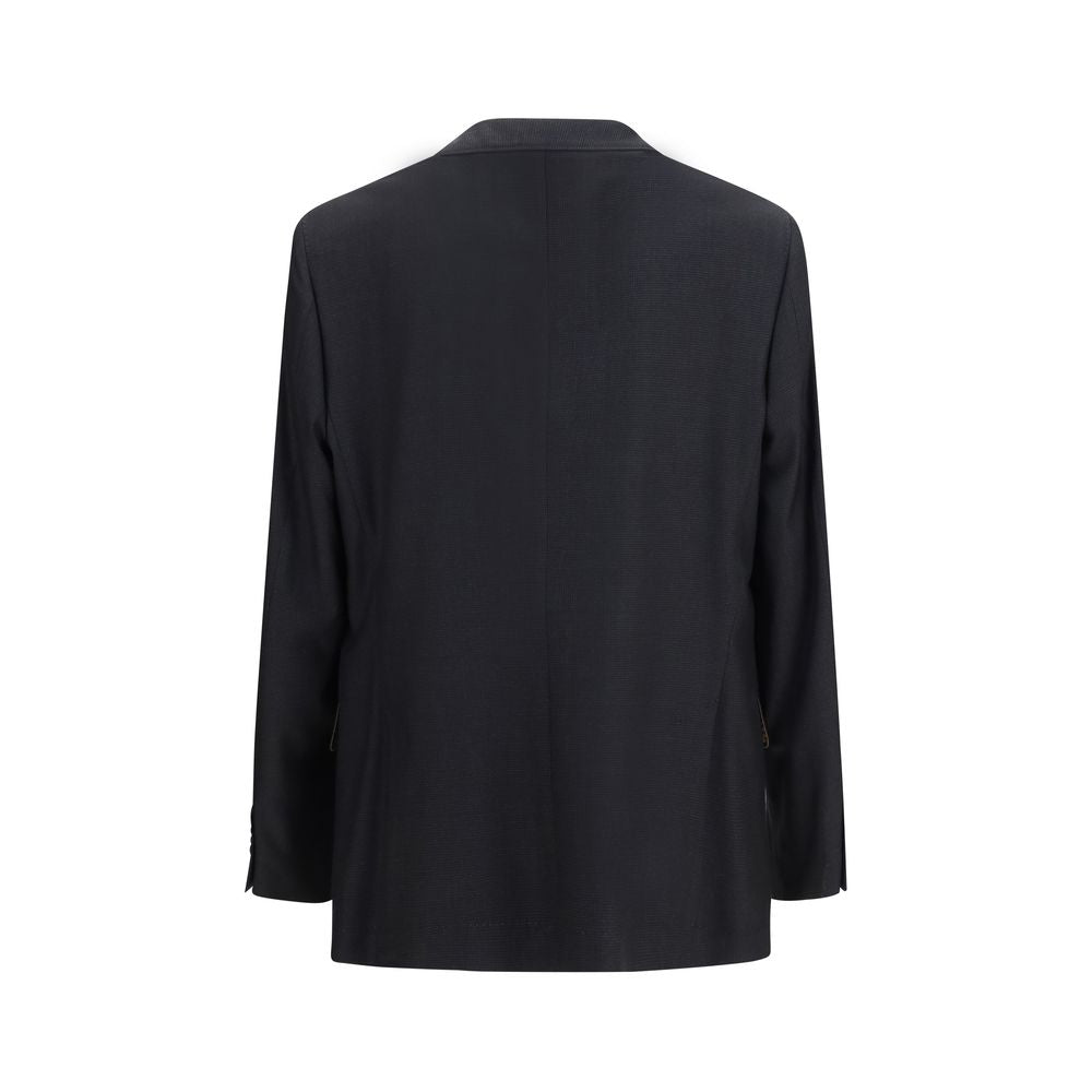 Brunello Cucinelli Black Wool Oves Aries Jacket Brunello Cucinelli