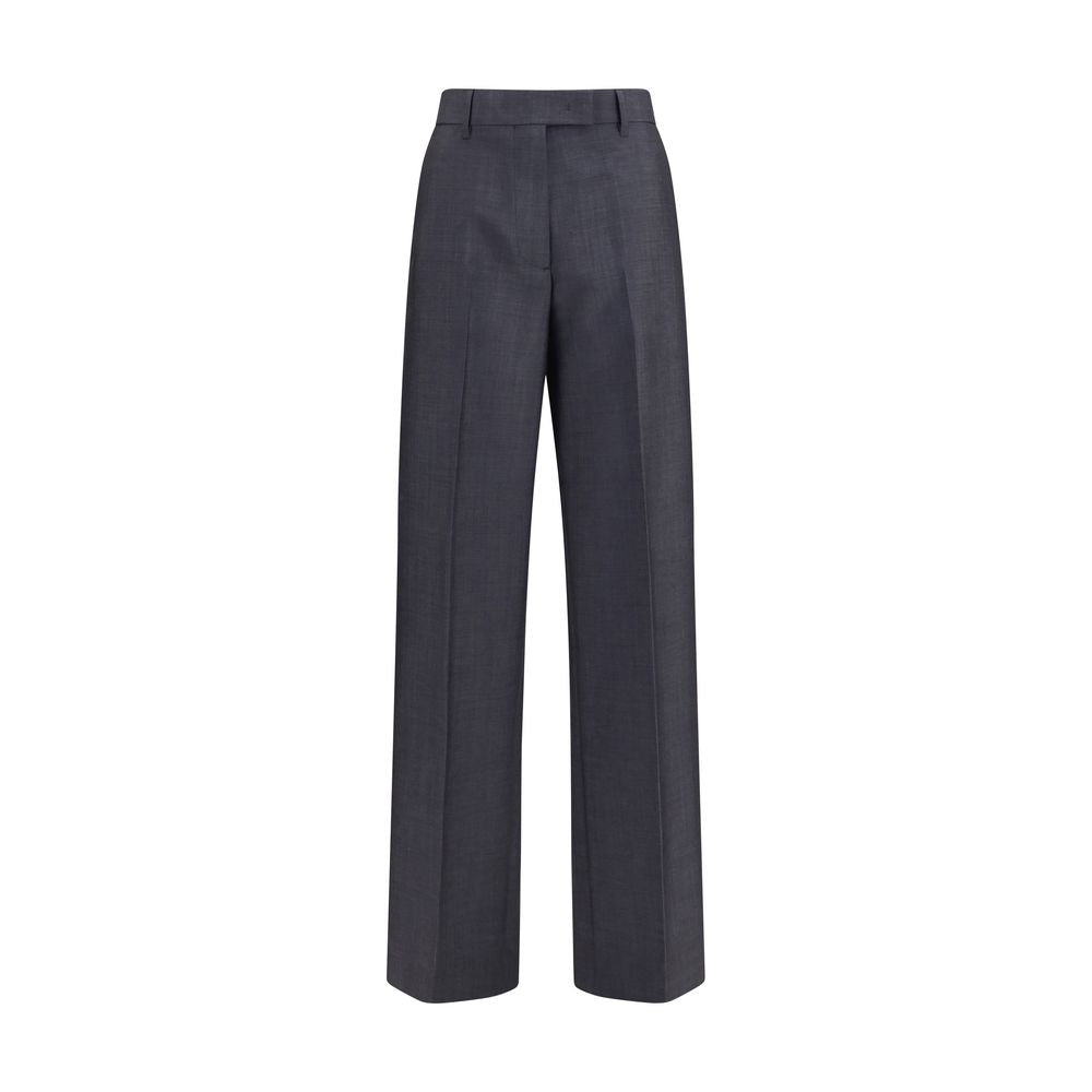 Miu Miu Gray Wool Oves Aries Dress Pants Miu Miu