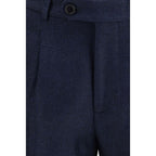 Brunello Cucinelli Blue Wool Oves Aries Two-Piece Suit