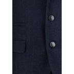 Brunello Cucinelli Blue Wool Oves Aries Two-Piece Suit