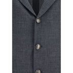 Brunello Cucinelli Gray Wool Oves Aries Blazer