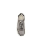 Brunello Cucinelli Gray Calf Leather Bos Taurus Sneakers Brunello Cucinelli