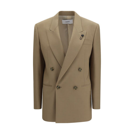 Lardini Beige Wool Oves Aries Blazer Lardini