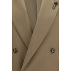 Lardini Beige Wool Oves Aries Blazer Lardini