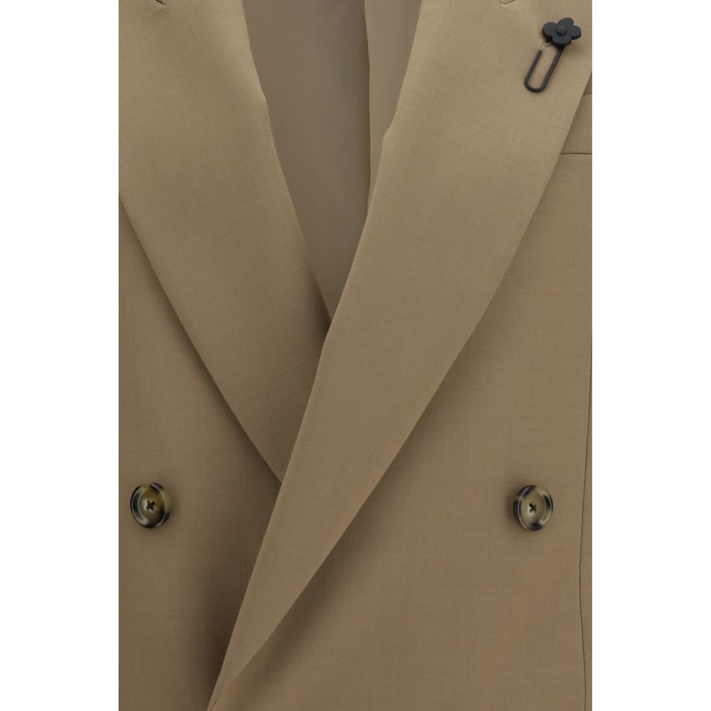 Lardini Beige Wool Oves Aries Blazer Lardini