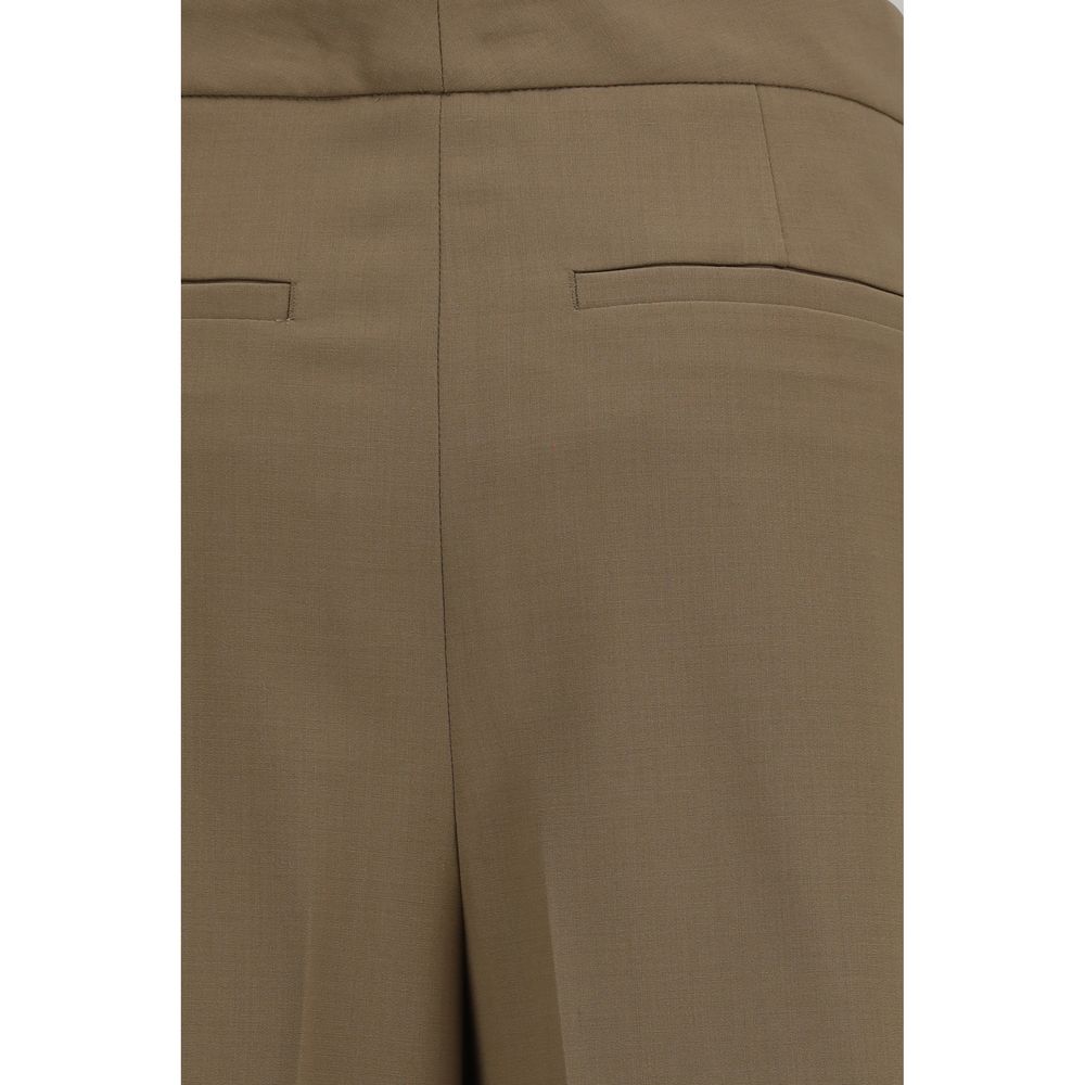 Lardini Brown Wool Oves Aries Casual Pants Lardini