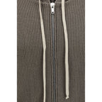Rick Owens Gray Wool Oves Aries Hoodie