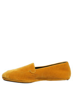 Dolce & Gabbana Yellow Velvet Slip On Men Dress Loafers Shoes Dolce & Gabbana