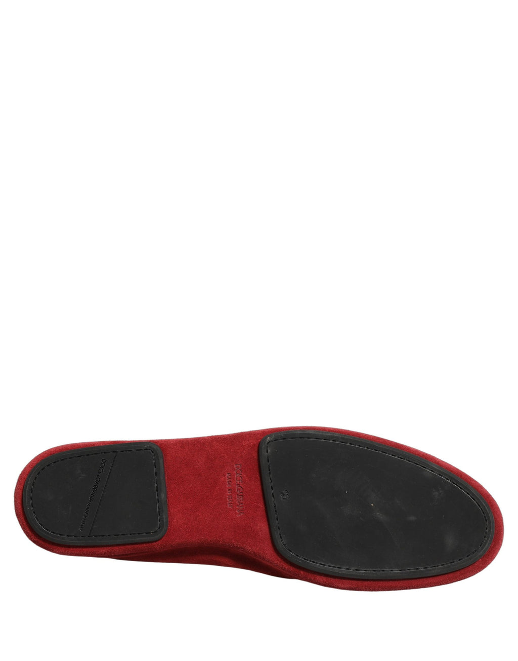 Dolce & Gabbana Red Suede Cross Slip On Dress Loafers Shoes Dolce & Gabbana