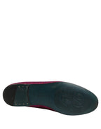 Dolce & Gabbana Pink Glitter Lurex Logo Dress Loafers Shoes Dolce & Gabbana