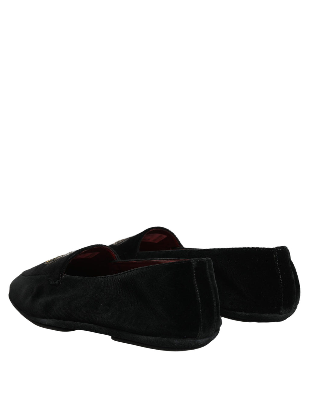 Dolce & Gabbana Black Crown Embellished Dress Loafers Shoes Dolce & Gabbana
