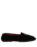 Dolce & Gabbana Black Crown Embellished Dress Loafers Shoes Dolce & Gabbana