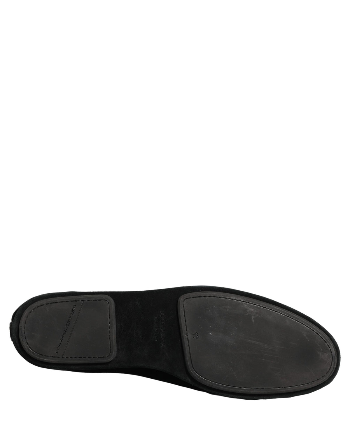 Dolce & Gabbana Black Crown Embellished Dress Loafers Shoes - Eljoys Fashion 