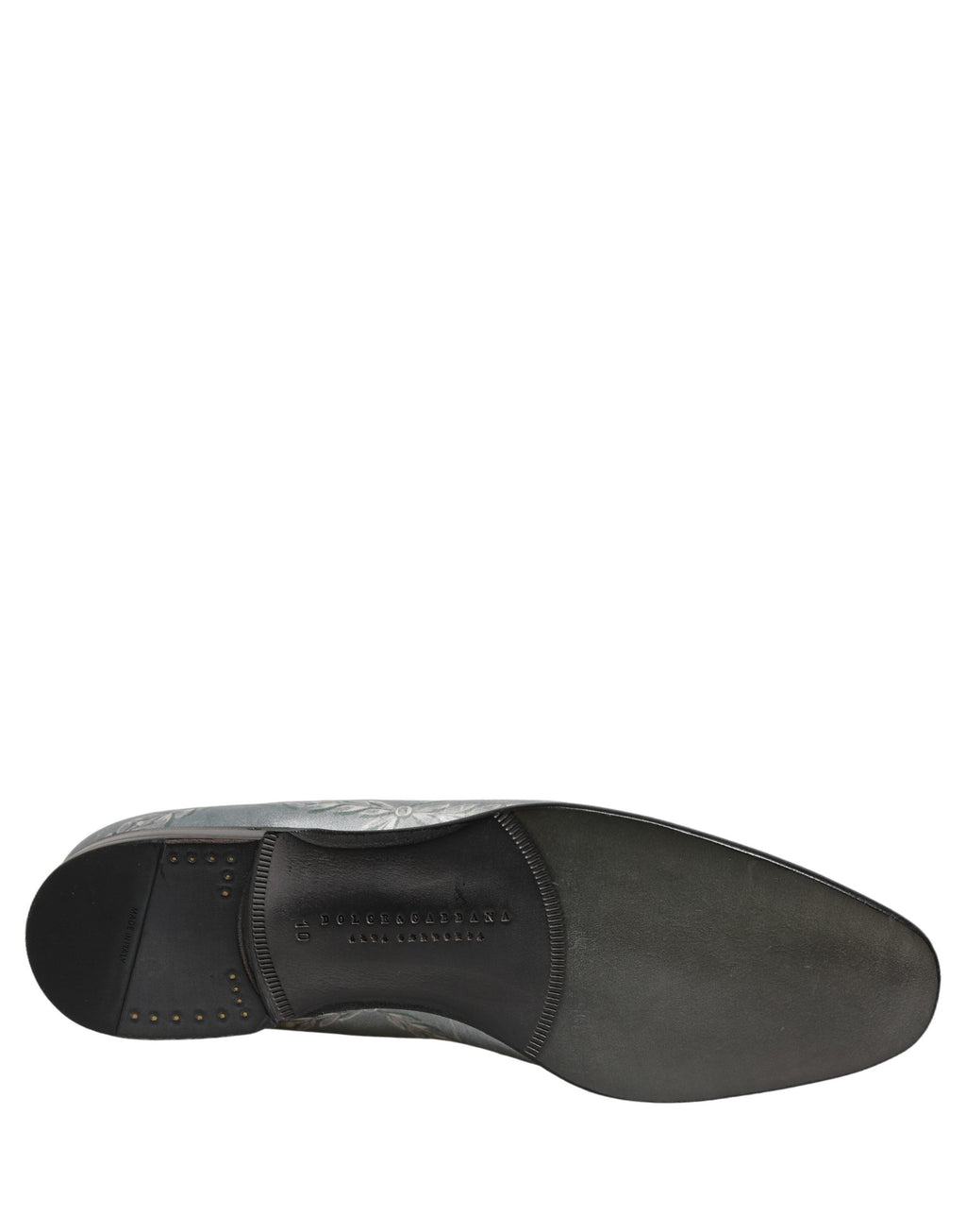 Dolce & Gabbana Gray Baroque Angel Velvet Men Loafers Shoes - Eljoys Fashion 