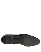 Dolce & Gabbana Gray Baroque Angel Velvet Men Loafers Shoes - Eljoys Fashion 