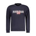 Napapijri Blue Cotton Men Sweater Napapijri